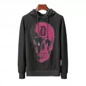 sweat jacket philipp plein discount pink skull hoodie